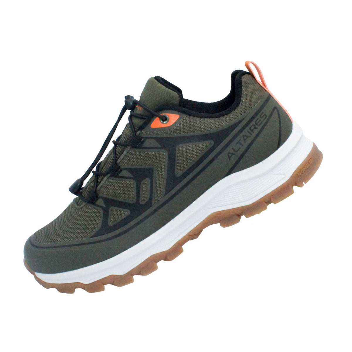 Low Top High-Style Runner/Hiker- Olive/Orange Gum