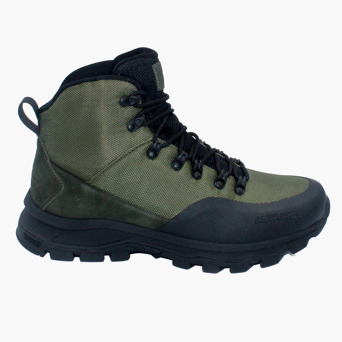 Suede & ALTA-WEAVE Nylon Waterproof Hiker - Olive/Black