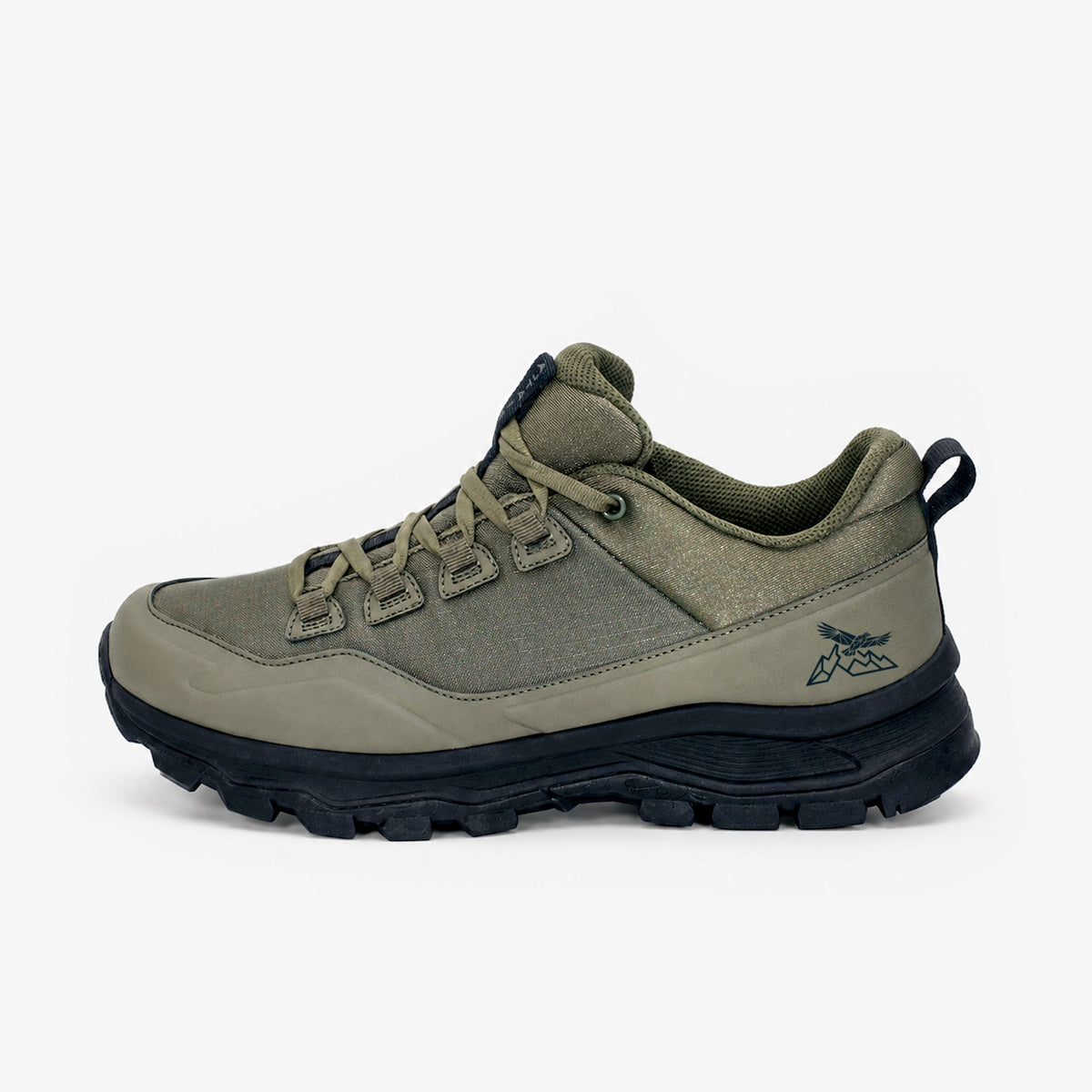 Full-Leather Waterproof Low Hiker - Olive