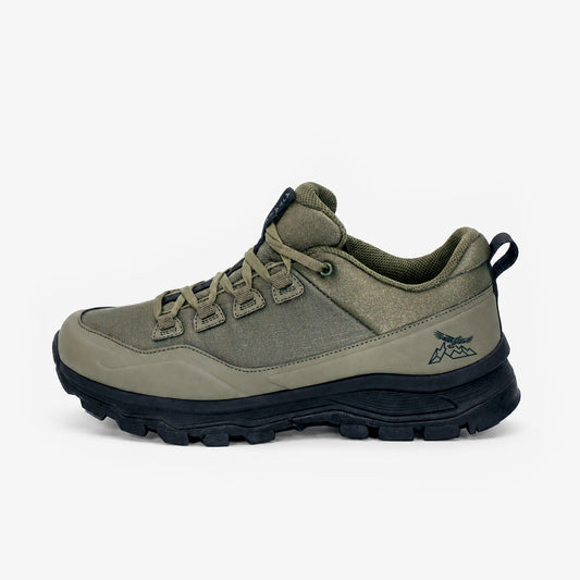 Full-Leather Waterproof Low Hiker - Olive