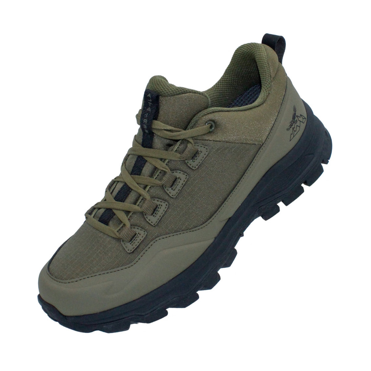 Full-Leather Waterproof Low Hiker - Olive