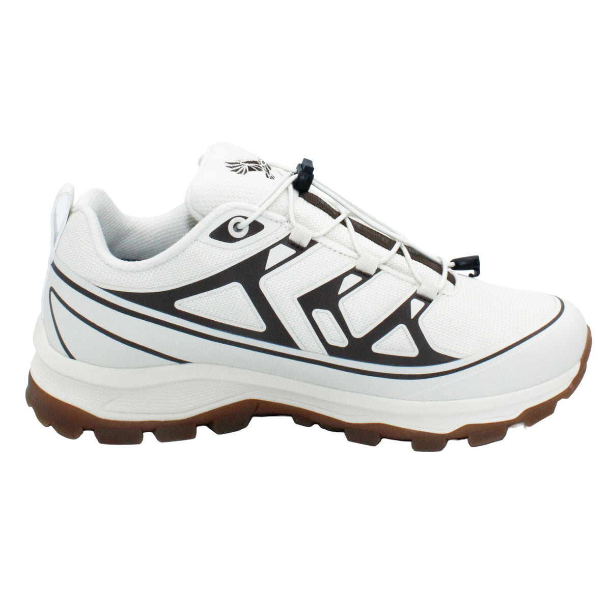 Low Top High-Style Runner/Hiker- Bone/Espresso Gum