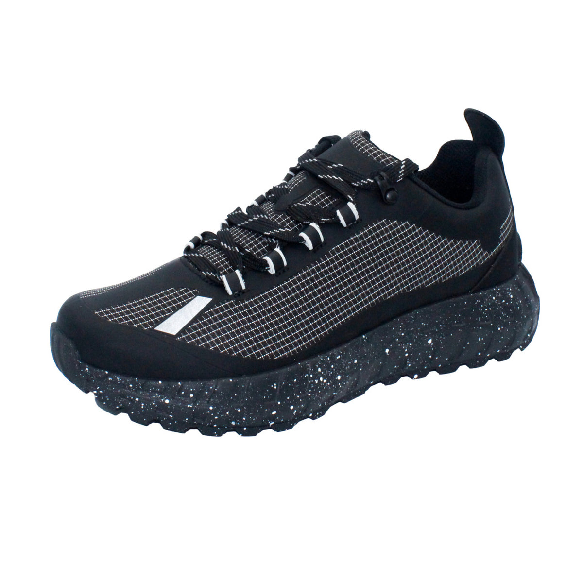 Premium Suede Trail Runner - Triple Black/Speckle