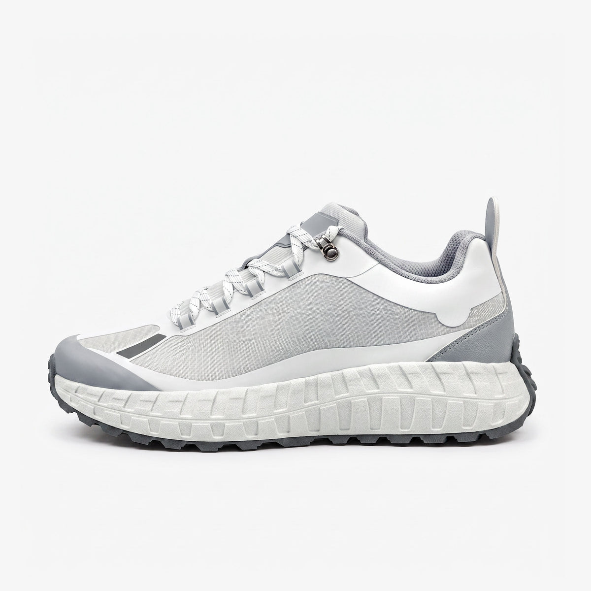 Premium Suede Trail Runner - Arctic Grey/White