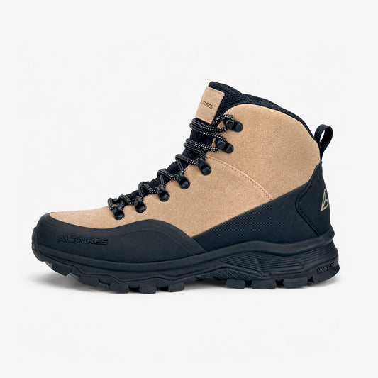 Full-Leather Waterproof Hiker - Sand/Black