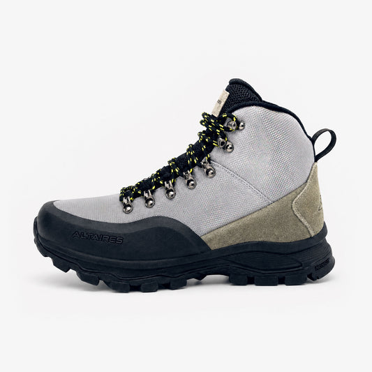 Suede & ALTA-WEAVE Nylon Waterproof Hiker - Grey/Black