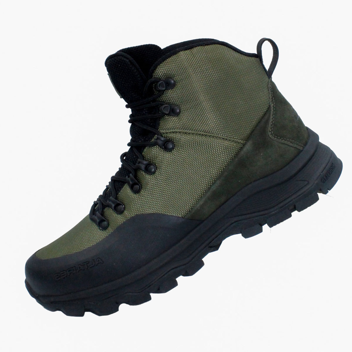 Suede & ALTA-WEAVE Nylon Waterproof Hiker - Olive/Black